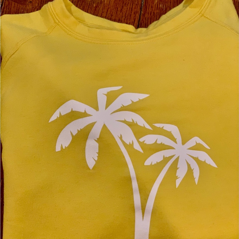 Yellow Palm Tree Sweatshirt